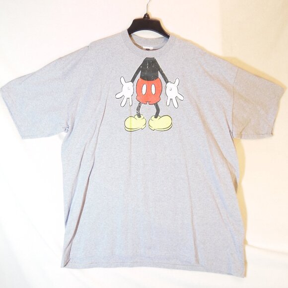 Disney Shirt Mens XXXXL Grey‎ Mickey Mouse Disneyland - Picture 1 of 7